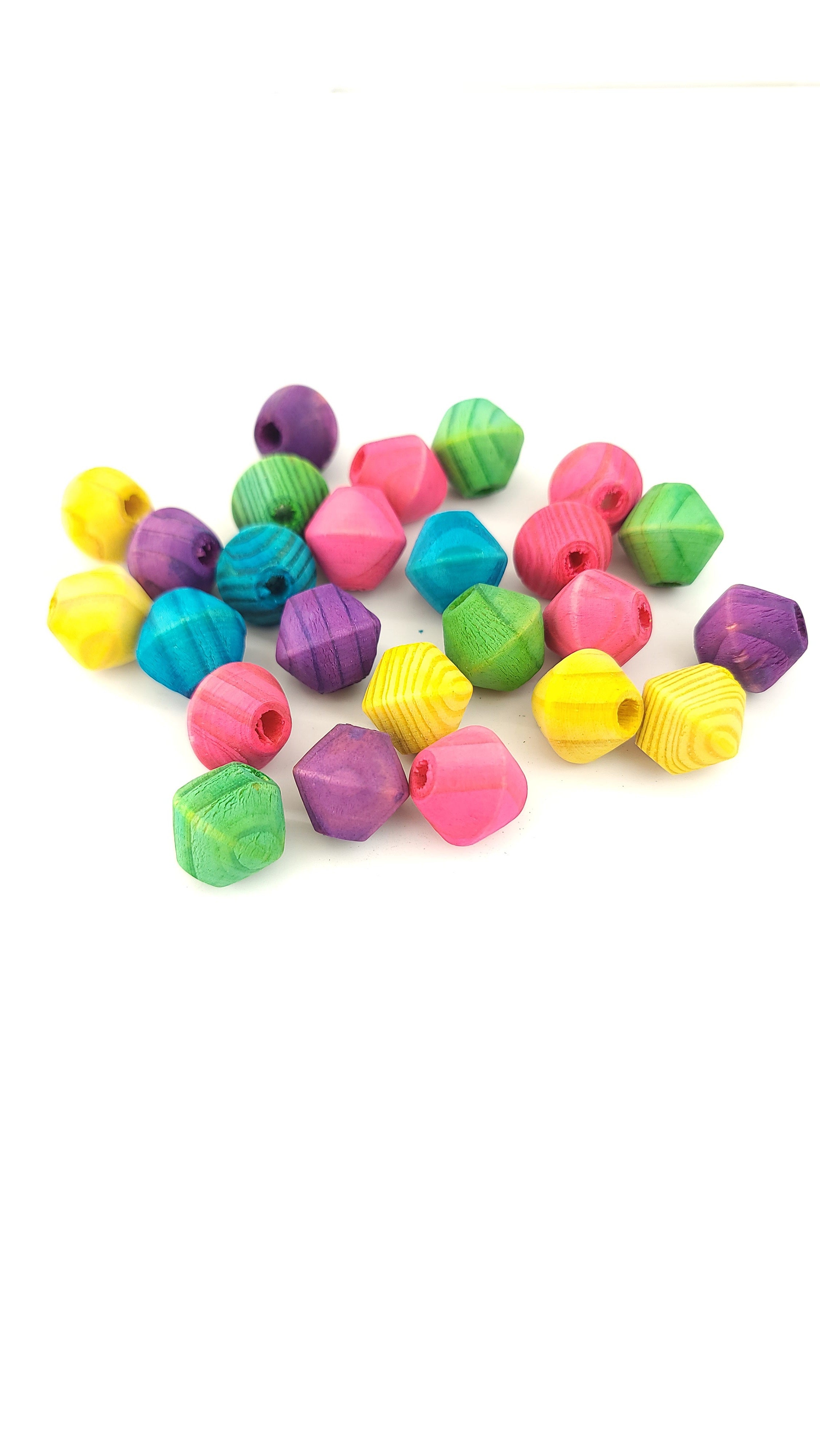 3/8" Diamond Beads - 25 Pack