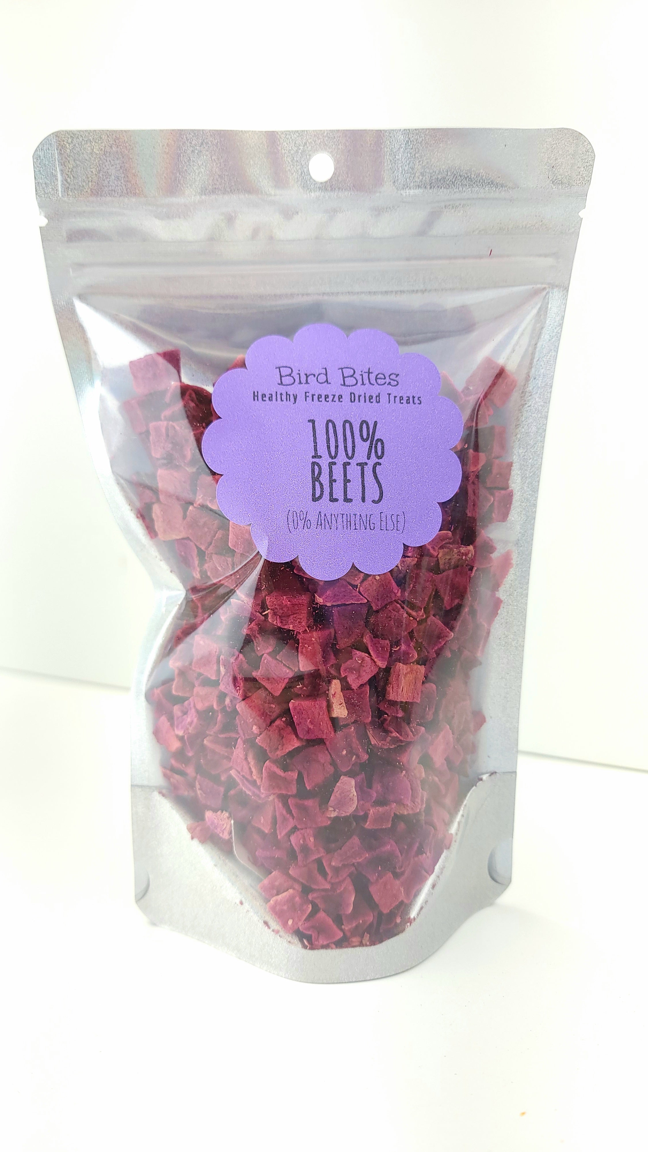 100% Beets - 1.5 Cups - Bird Bites Healthy Freeze Dried Treats