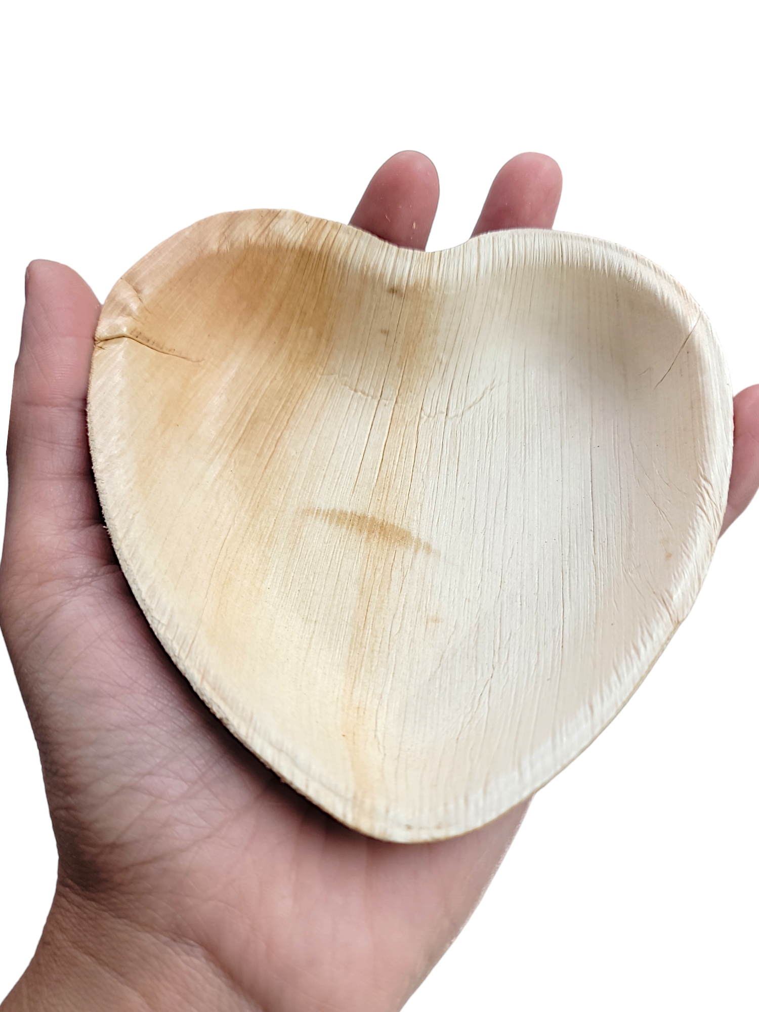 Palm Leaf Heart Bowls - 10 Pack