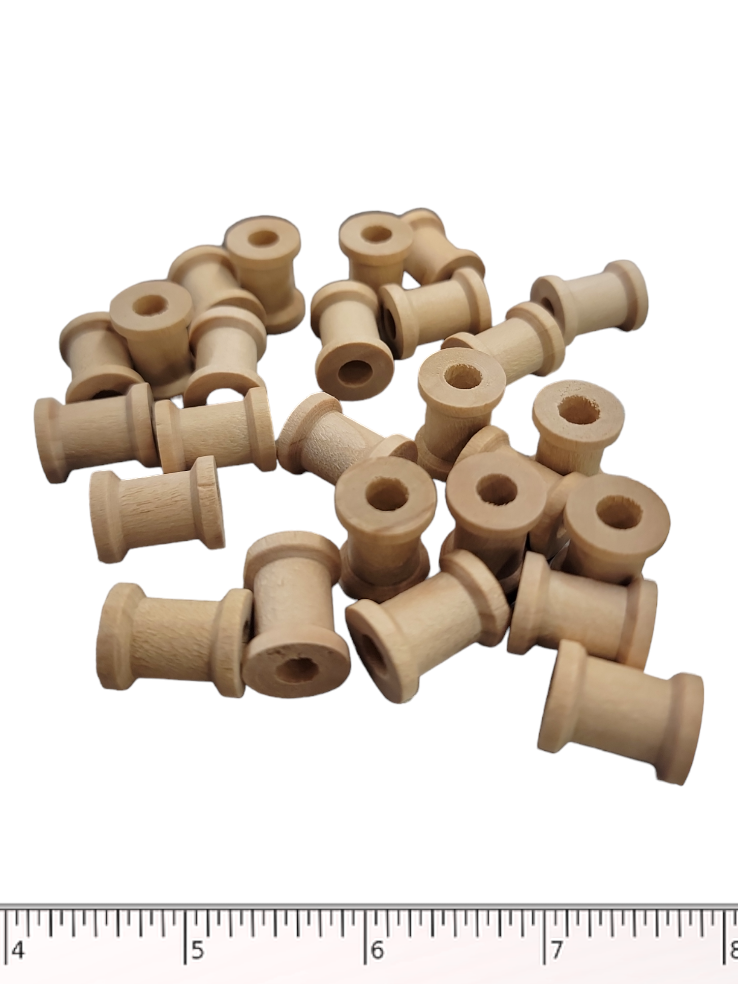 5/8" Wood Spools - 25 Pack