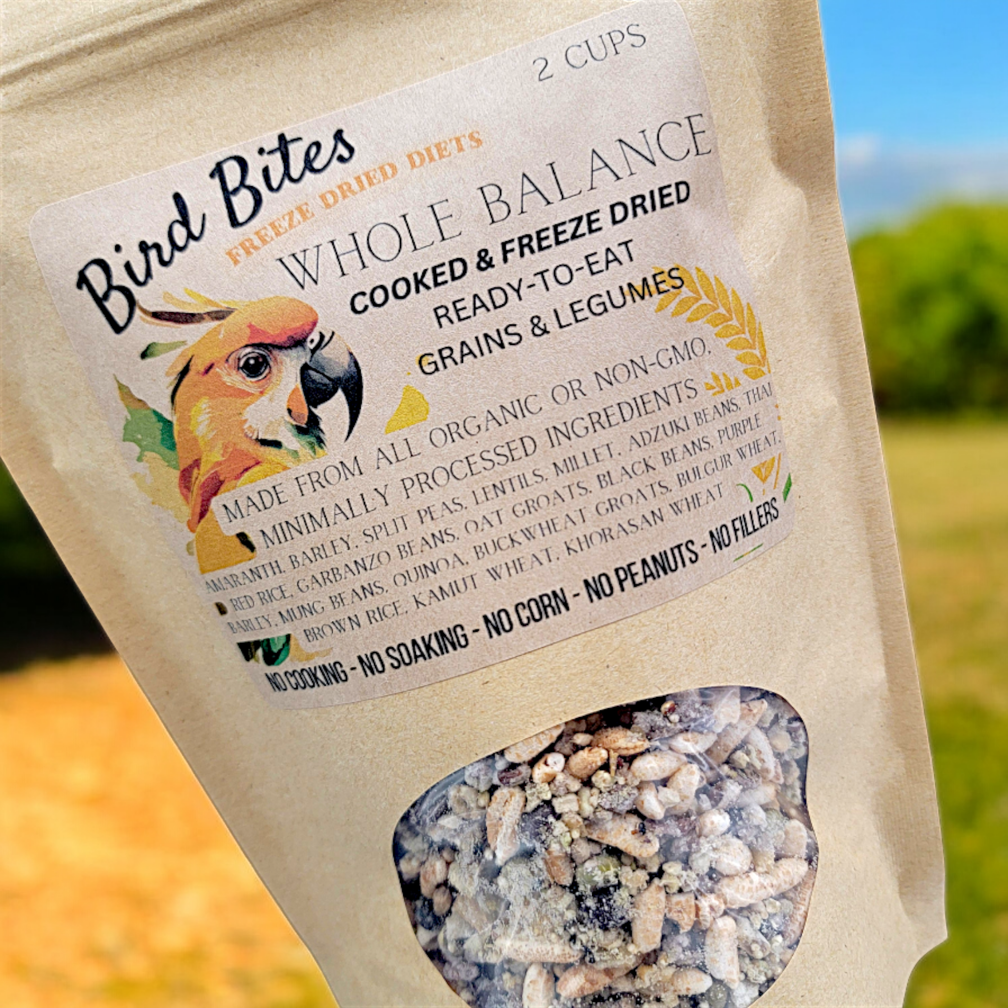 NEW! Whole Balance by Bird Bites - Cooked & Freeze Dried Grains & Legumes