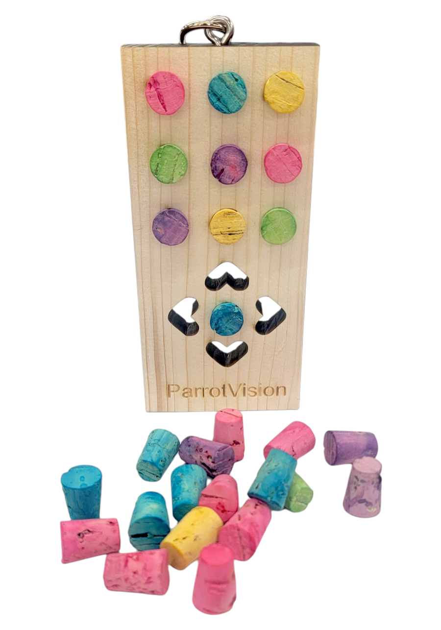 ParrotVision Cork Remote w/Refills - By Cheep Thrills Bird Toys