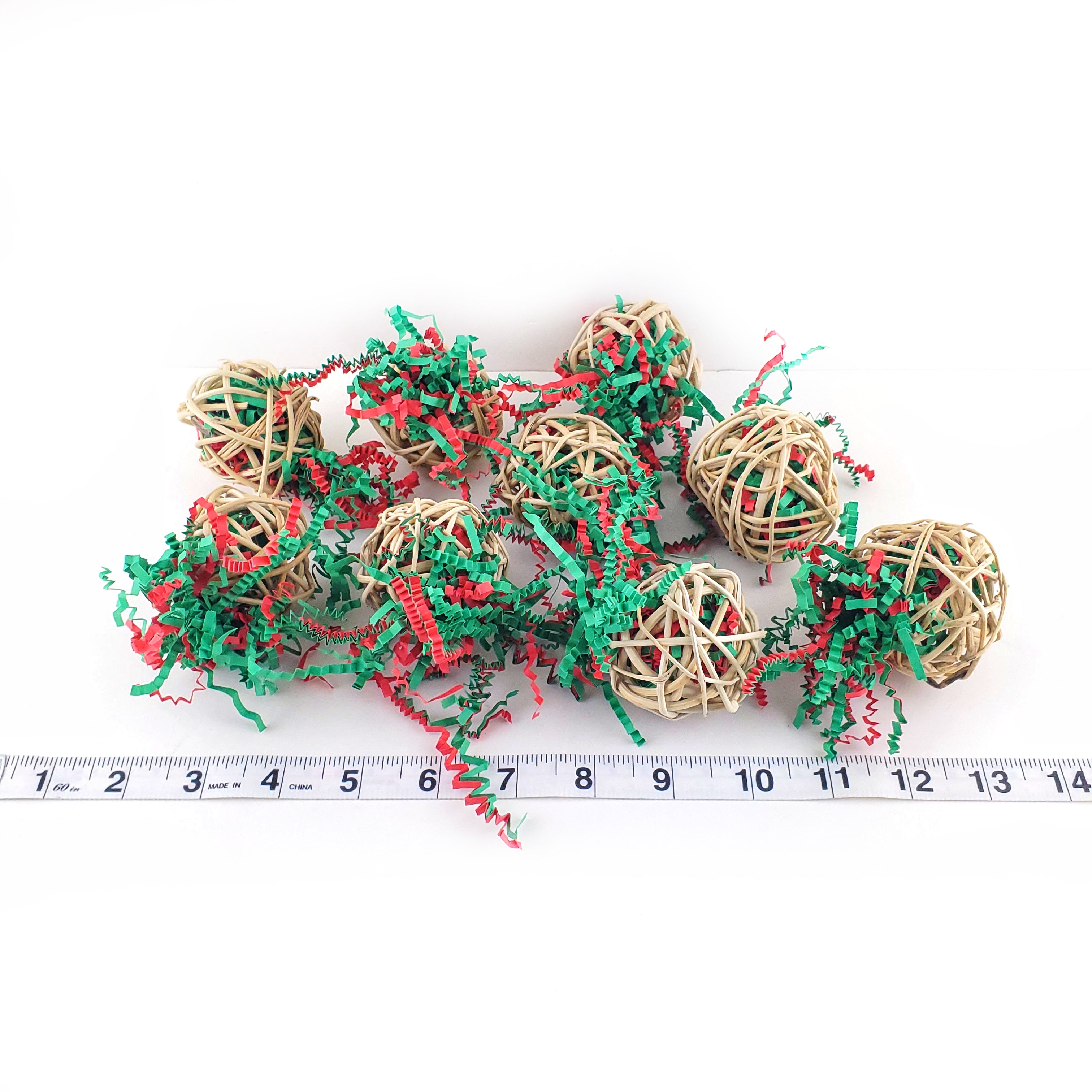 Christmas Edition Mini Stuffed Crinkle Ball talon toy