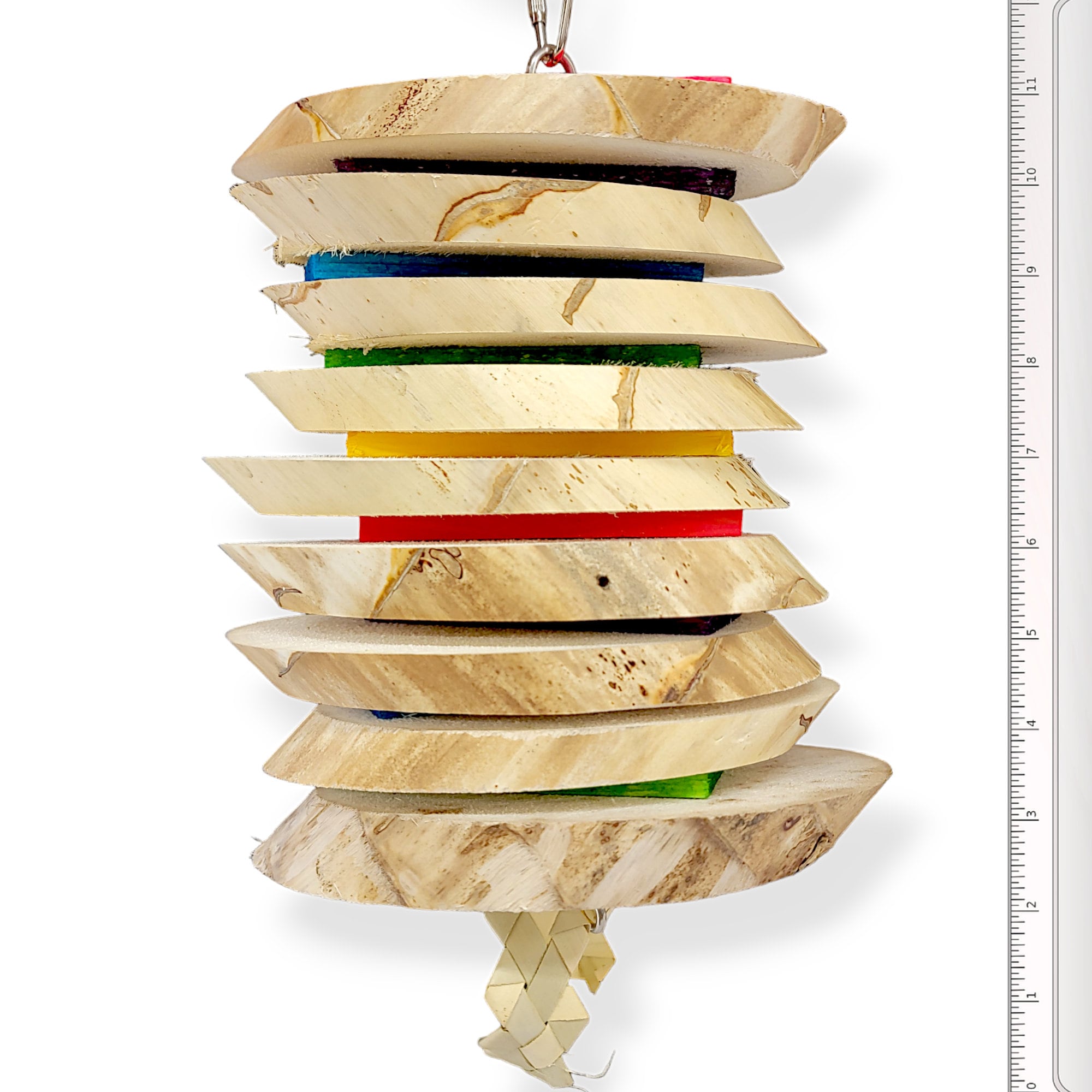 Big Boy Yucca Toy - Giant Yucca Slices and Pine Wood Bird Toy